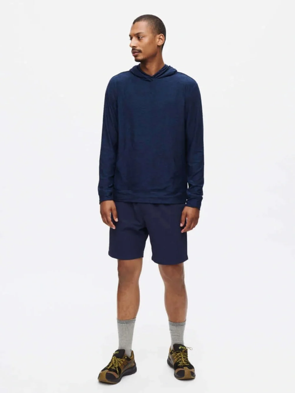 Outdoor Voices Men's RecTrek 7" Short Navy Athletic Shorts - Picture 5 of 9